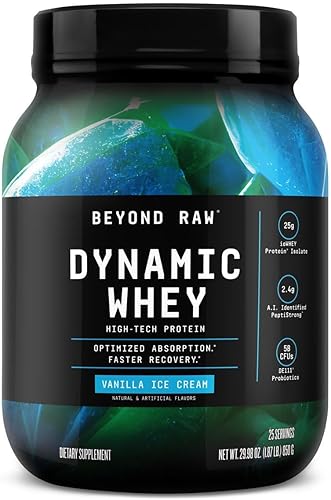 Miniatura 5 de Beyond Raw Dynamic Whey  Proteína de alta tecnología  Absorción optimizada y recuperación más rápida  Tiramisú  25 porciones
