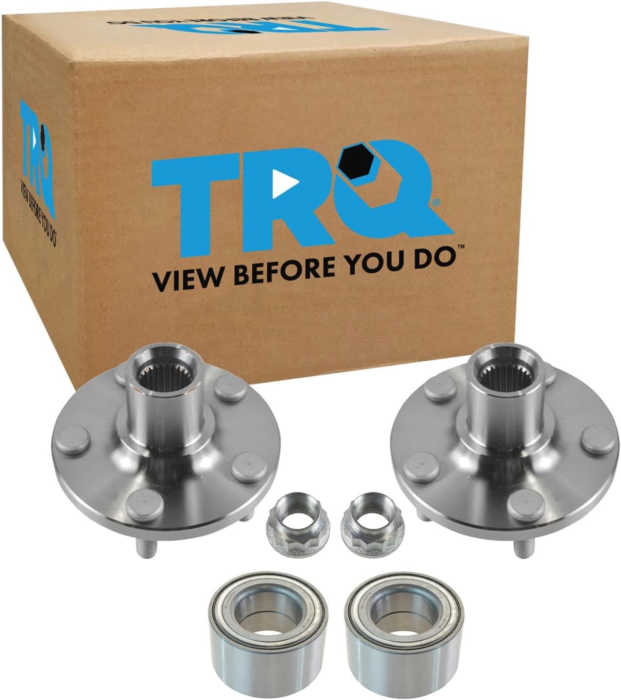TRQ Wheel Bearing & Hub Kit Compatible with 2003-2008 Pontiac Vibe 2000-2005 Toyota Celica 2003-2018 Corolla 2003-2013 Matrix