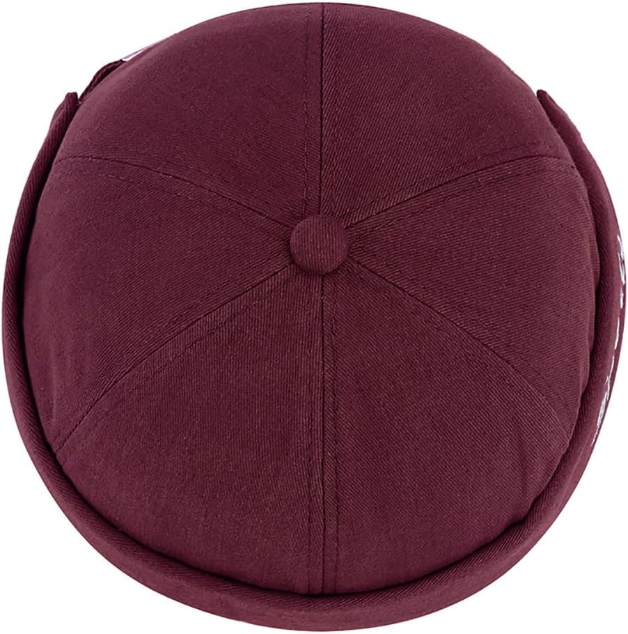 Men's Docker Cap Rolled Cuff Retro Beanie Brimless Hats for Men Adjustable Flip Sailor Skullcap - Image 3