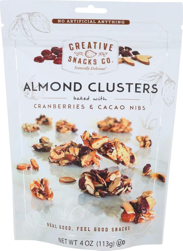 Creative Snacks Co. Almond Clusters, Cranberry & Cocao, 4 Oz