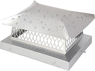 13"x17" Chimney Cap Chimney Cover,Fireplace Chimney Cap for Outside,Chimney Flue Cover Chimney Rain Cap