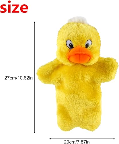 Miniatura 2 de Andux Lindo juguete de peluche suave de marioneta de mano (SO-16 pato amarillo)