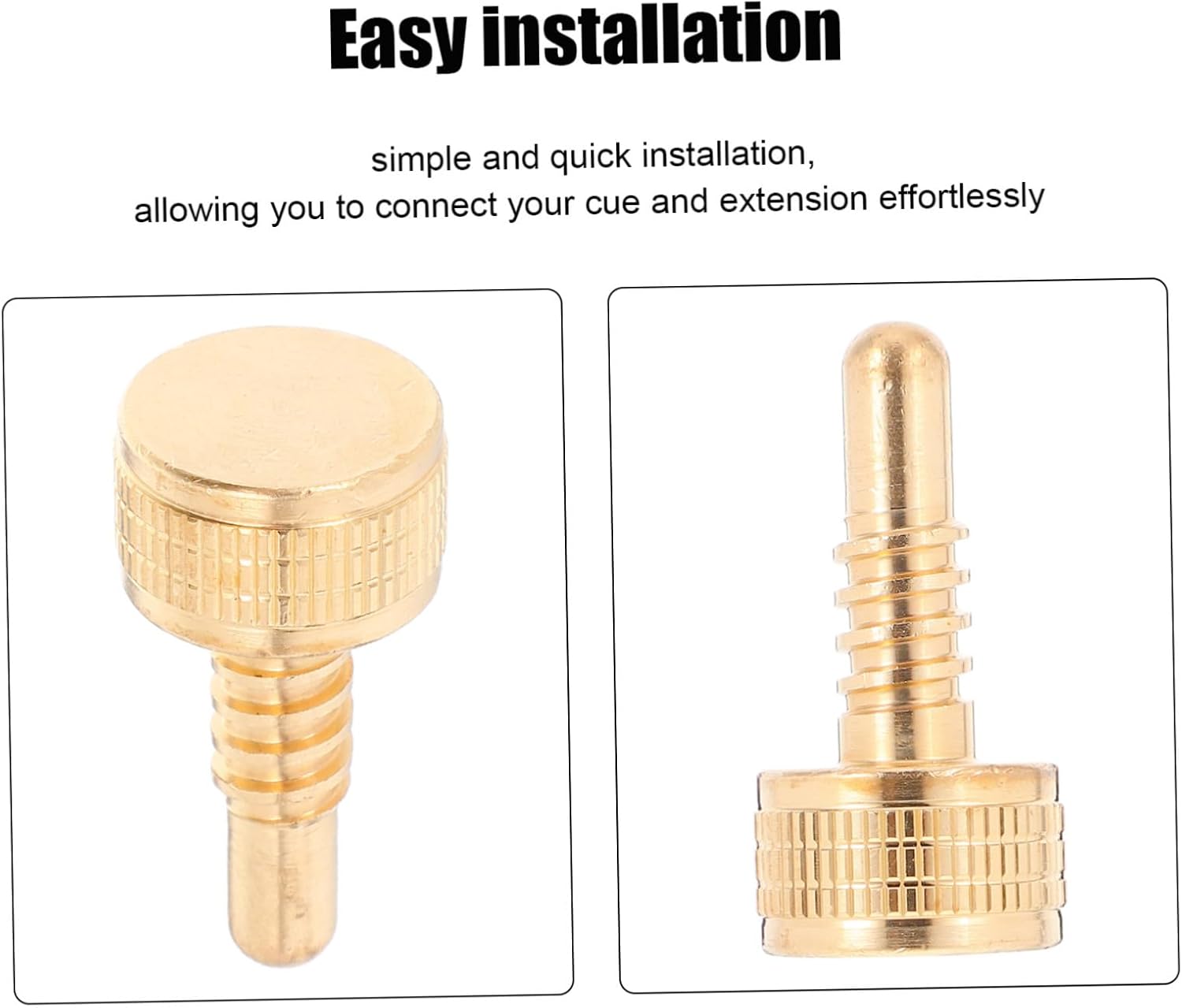 Golden Billiard Back Plug Screw Pool Cue Joint Protector Brass Pool Cue Pool Cue Screw