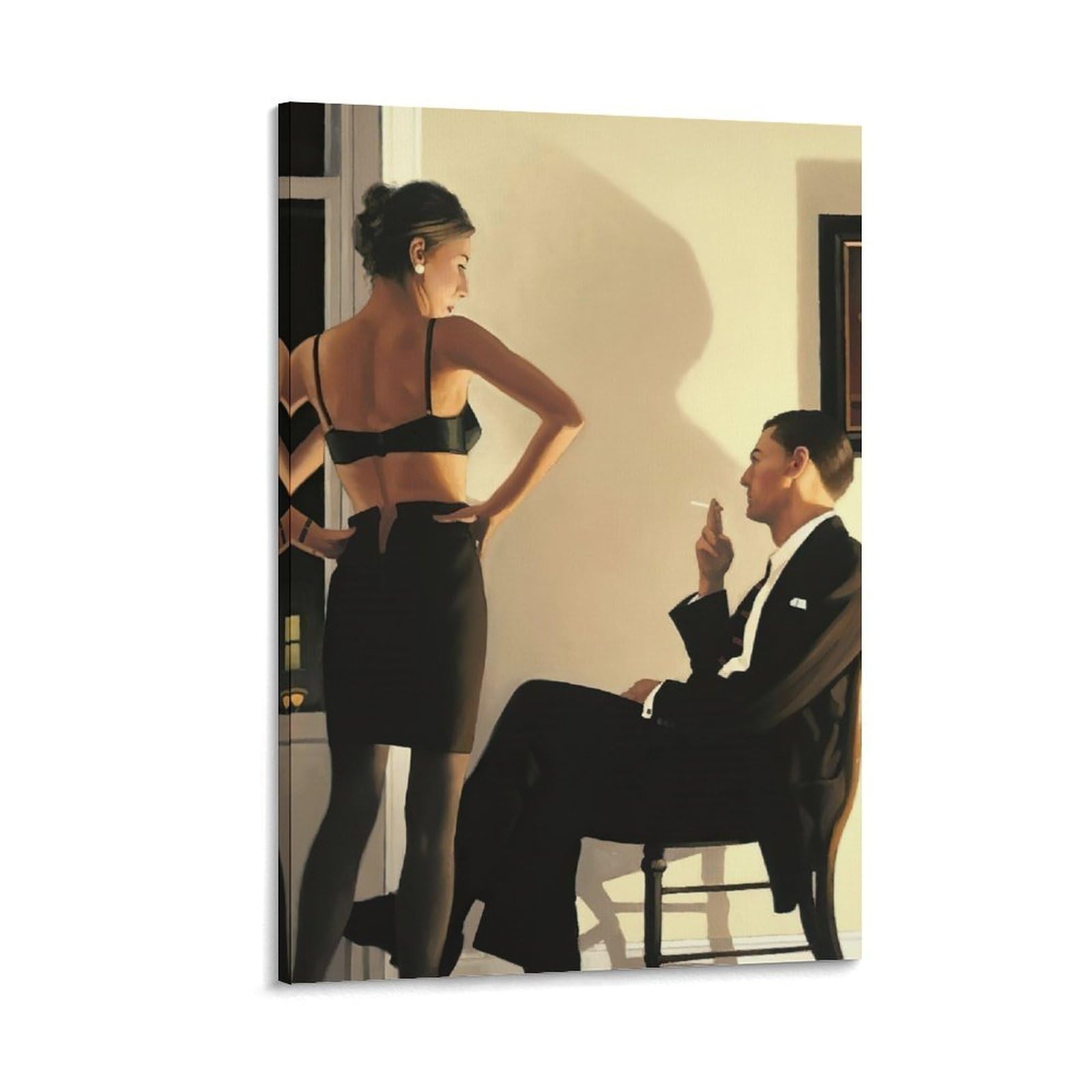 Night in The City by_Jack_Vettriano Wall Art Prints Poster23 Picture Print Wall Art Painting Canvas Artworks Room Aesthetic 08x12inch(20x30cm)