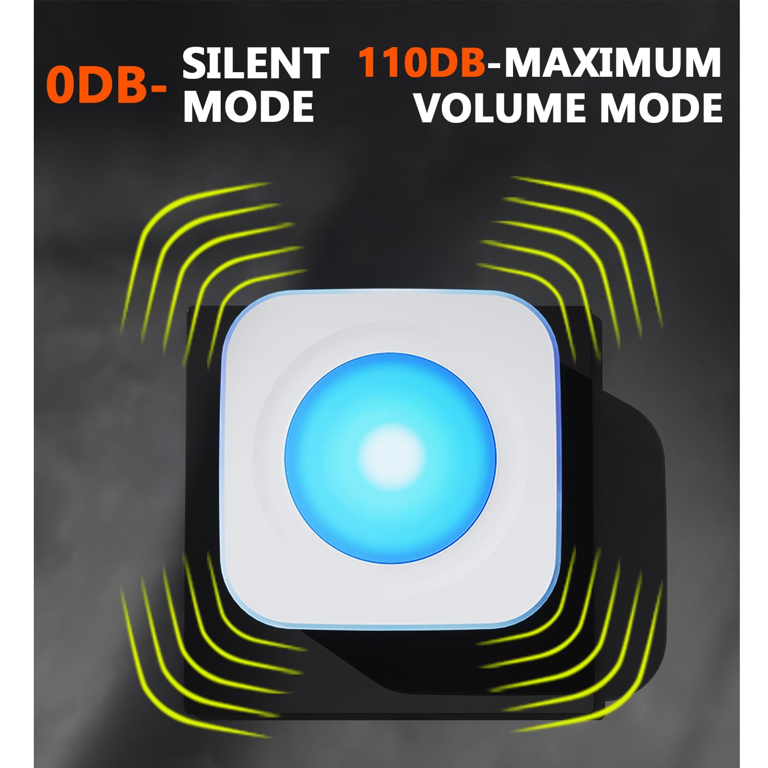 Wireless Doorbell 1200Ft Door Bells for Home with Flashing Light Hearing Impaired Door bell 1 Battery Button & 3 Plug in Receivers for Home Classroom Room Office - Additional View