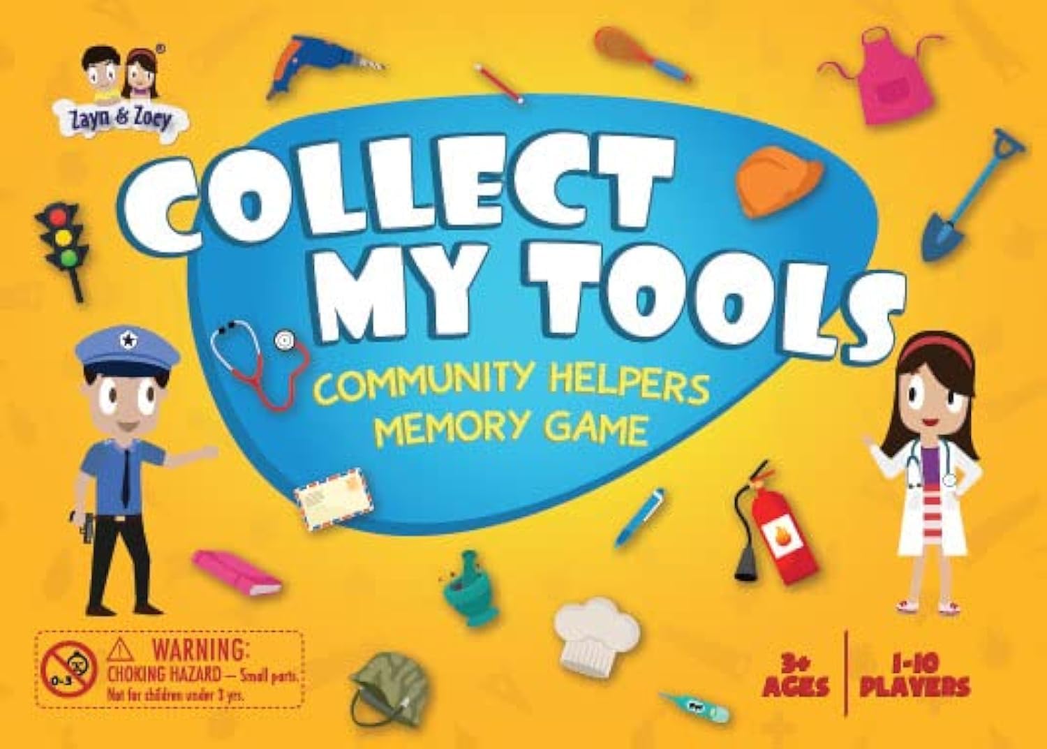 Zayn & Zoey Collect My Tools - Community Helpers Memory Game For Kids - ChildrenS Early Learning Card Game, Matching Pictures Game,pack of 1 (B08RPBSGF5) Amazon Price History, Amazon Price Tracker