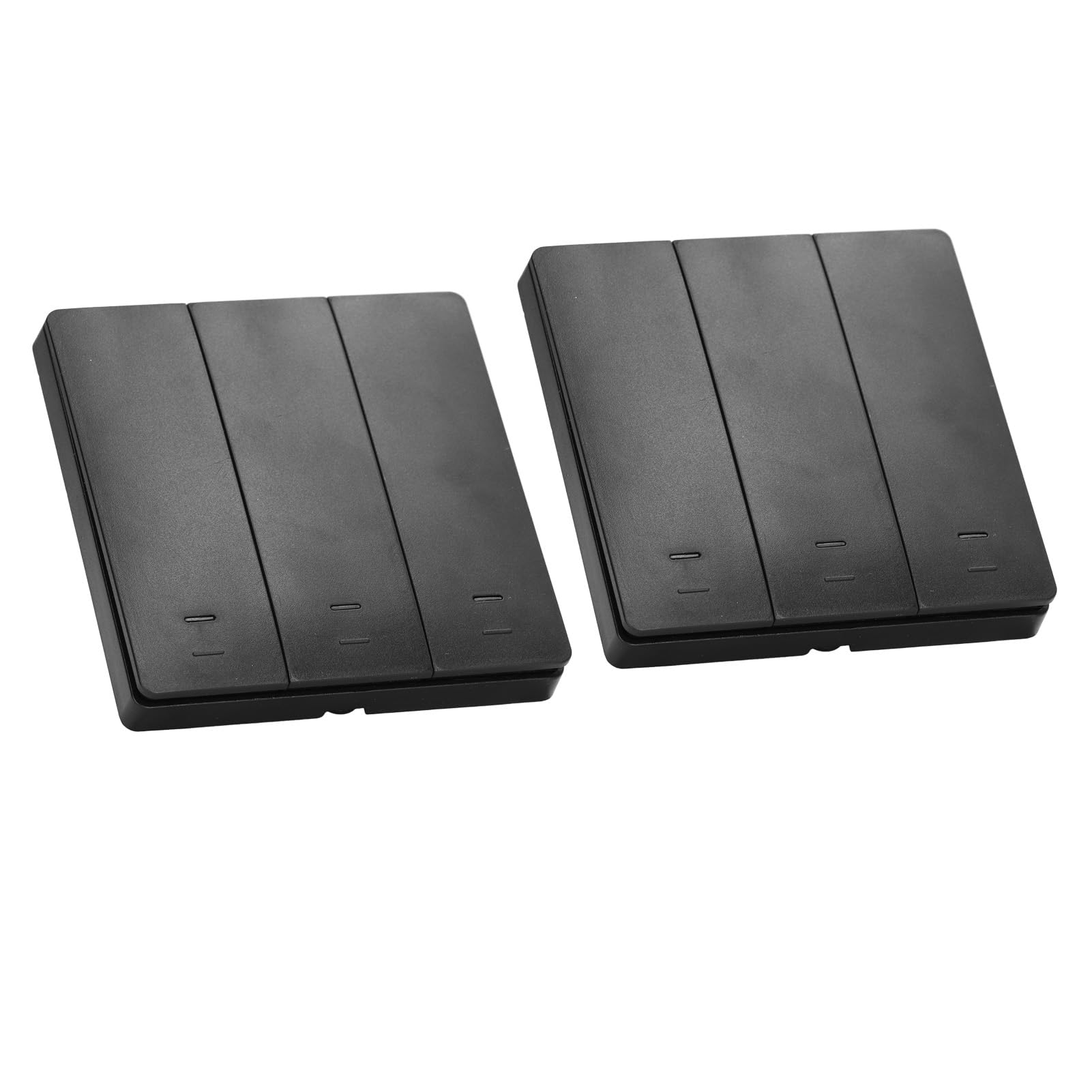 KUIDAMOS Interruptor Inteligente de 3 Bandas con Control de Voz, Interruptor de Luz WiFi con Velocidad de Respuesta Rápida para el Hogar y la Oficina, Material Resistente Al Fuego, 2 Unidades