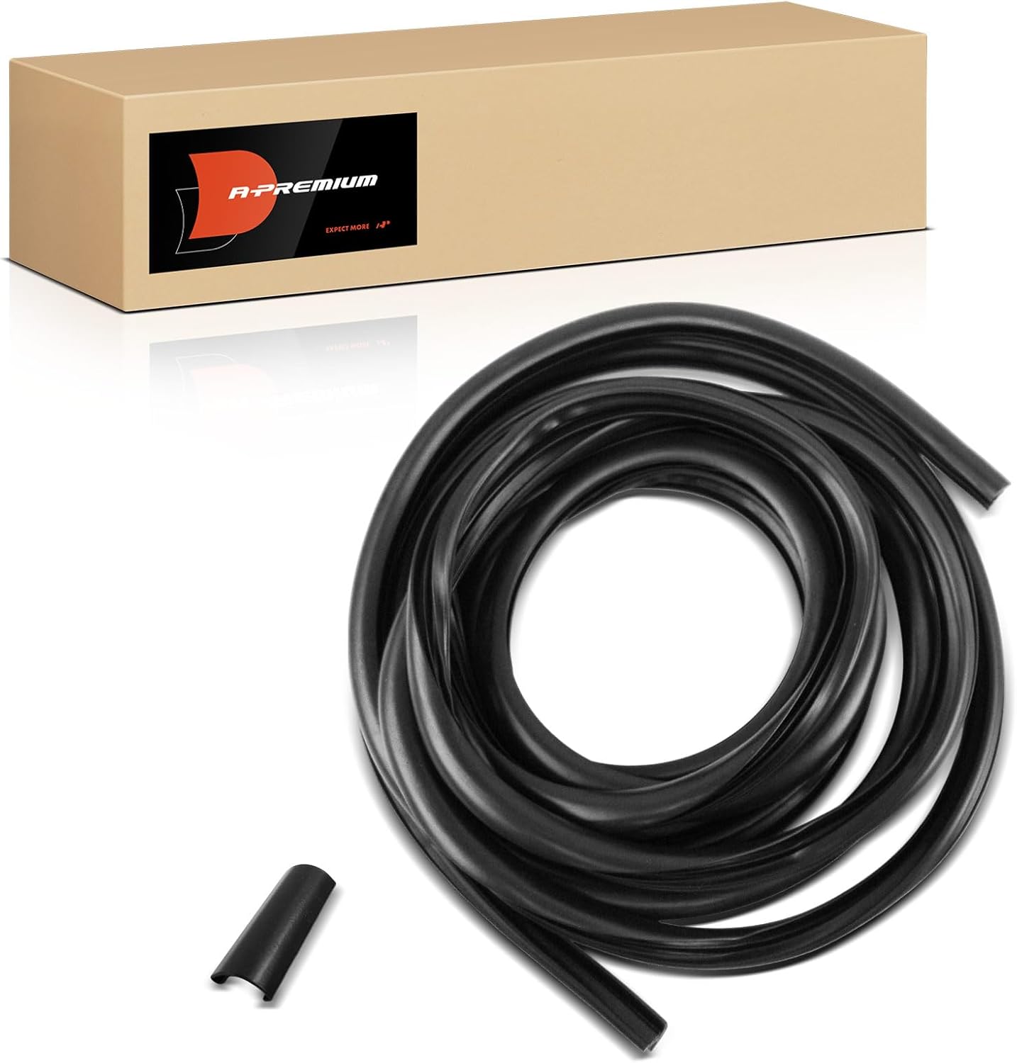 A-Premium Quarter Glass Car Door Weather Stripping Seal Strip Compatible with Jeep YJ Series Wrangler 1987-1995