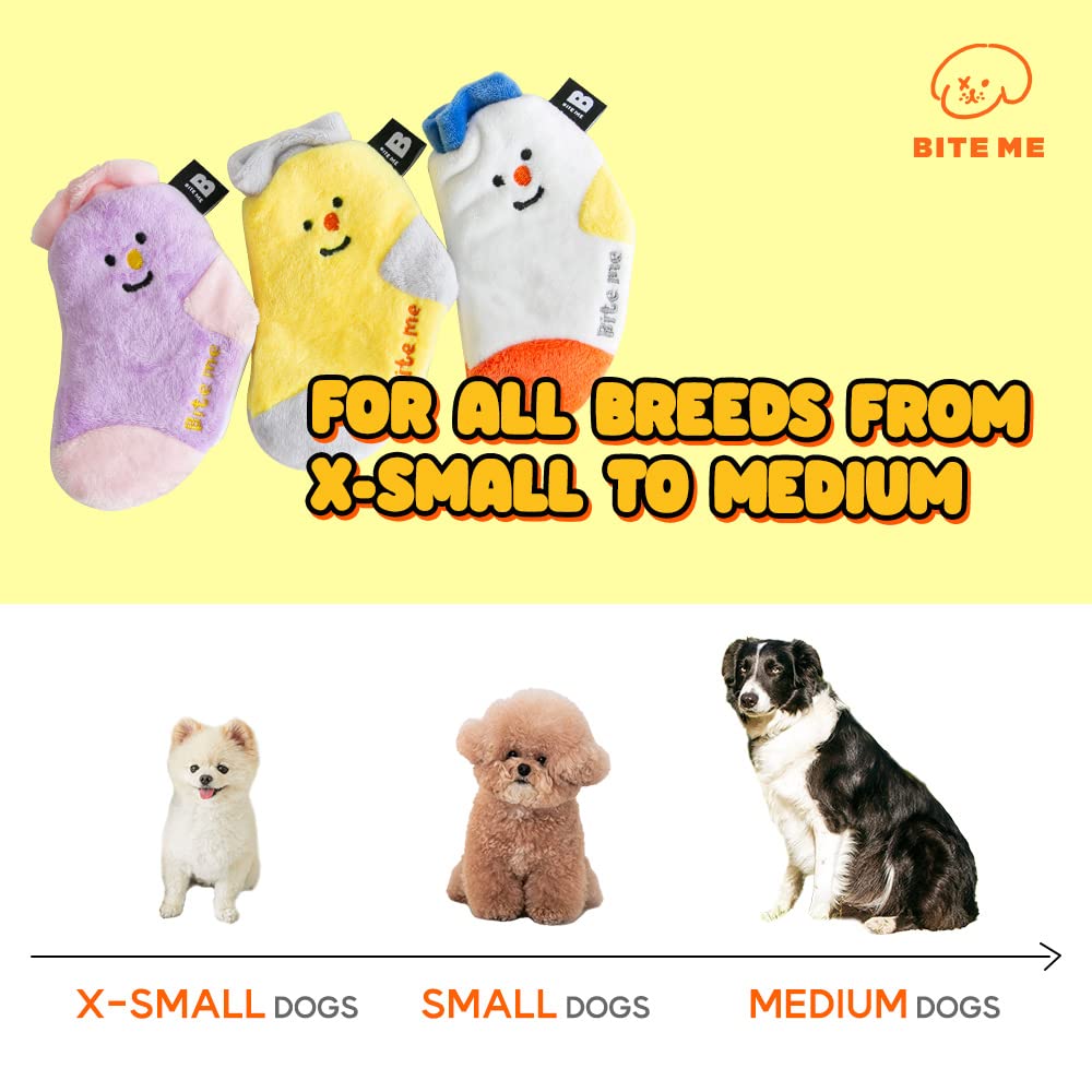 Amazon | BITE MEソックスおもちゃ（3足セット）、しわくちゃ