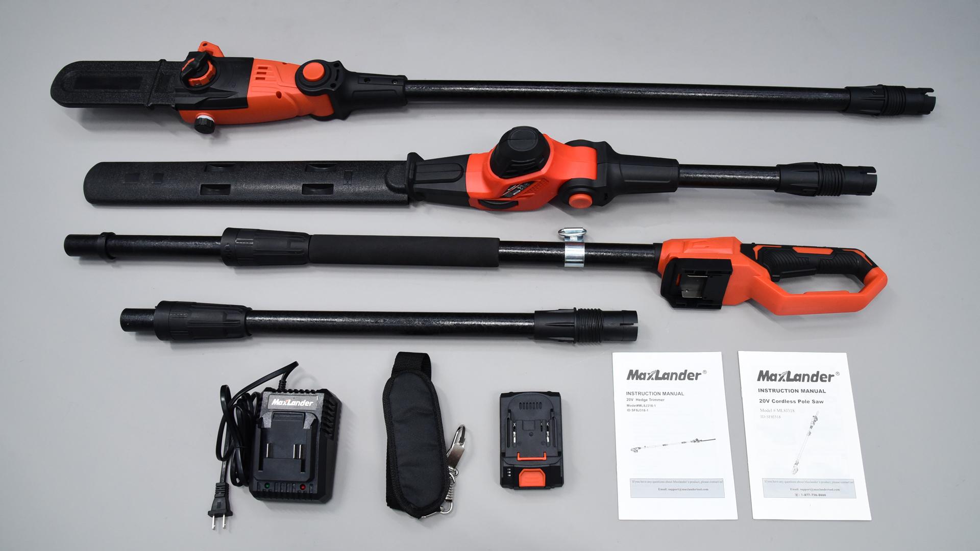 MAXLANDER Pole Saw 8-Inch Cordless Pole Saws for Tree Trimming and