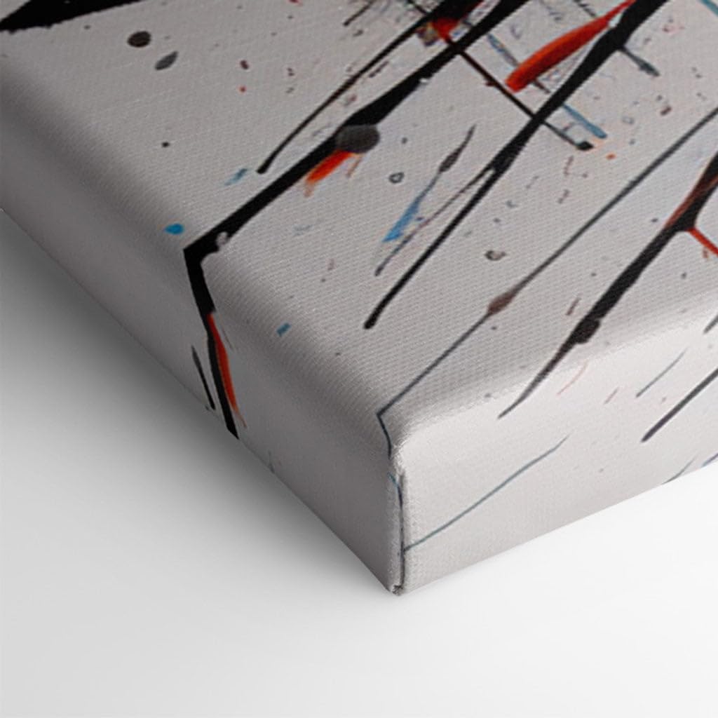 Canvas for Living room. Spiraling into the Spectrum - A Vivid Journey Through Abstract Cosmic Art, 27 x 18 inch Canvas Wall Art - Vibrant Pops Of Color - Modern Home Decor