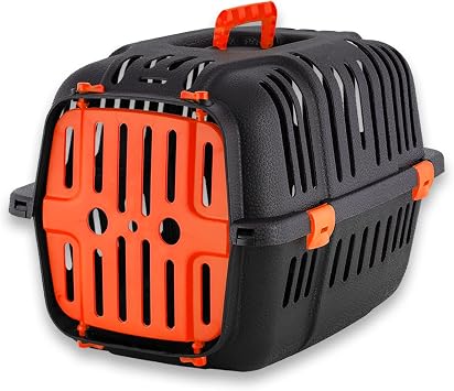 Kedi & Küçük Irk Köpek Taşıma Çantası Sepeti Kafesi – Ön Açılır Kapılı, Hava Delikli, 6 kg Kapasiteli, 48x32x33 cm - VN11002