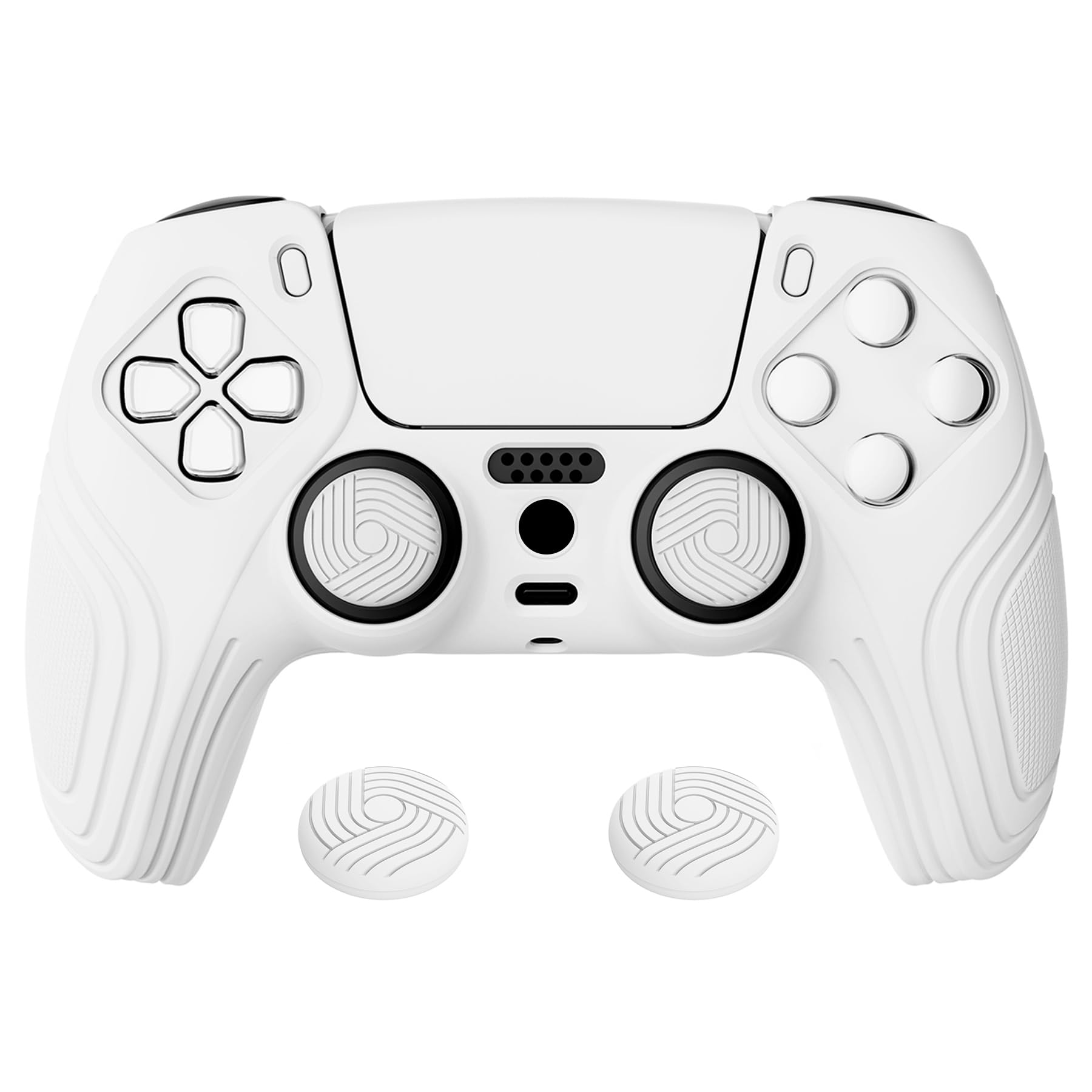 See full amazon price history chart for eXtremeRate PlayVital Samurai Edition White Anti-Slip Controller Grip Silicone Skin, Ergonomic Soft Rubber Protective Case Cover for Playstation 5 PS5 Controller with White Thumb Stick Caps eXtremeRate PlayVital Samurai Edition White Anti-Slip Controller Grip Silicone Skin, Ergonomic Soft Rubber Protective Case Cover for Playstation 5 PS5 Controller with White Thumb Stick Caps (B08M36R6S2) Amazon Price History, Amazon Price Tracker