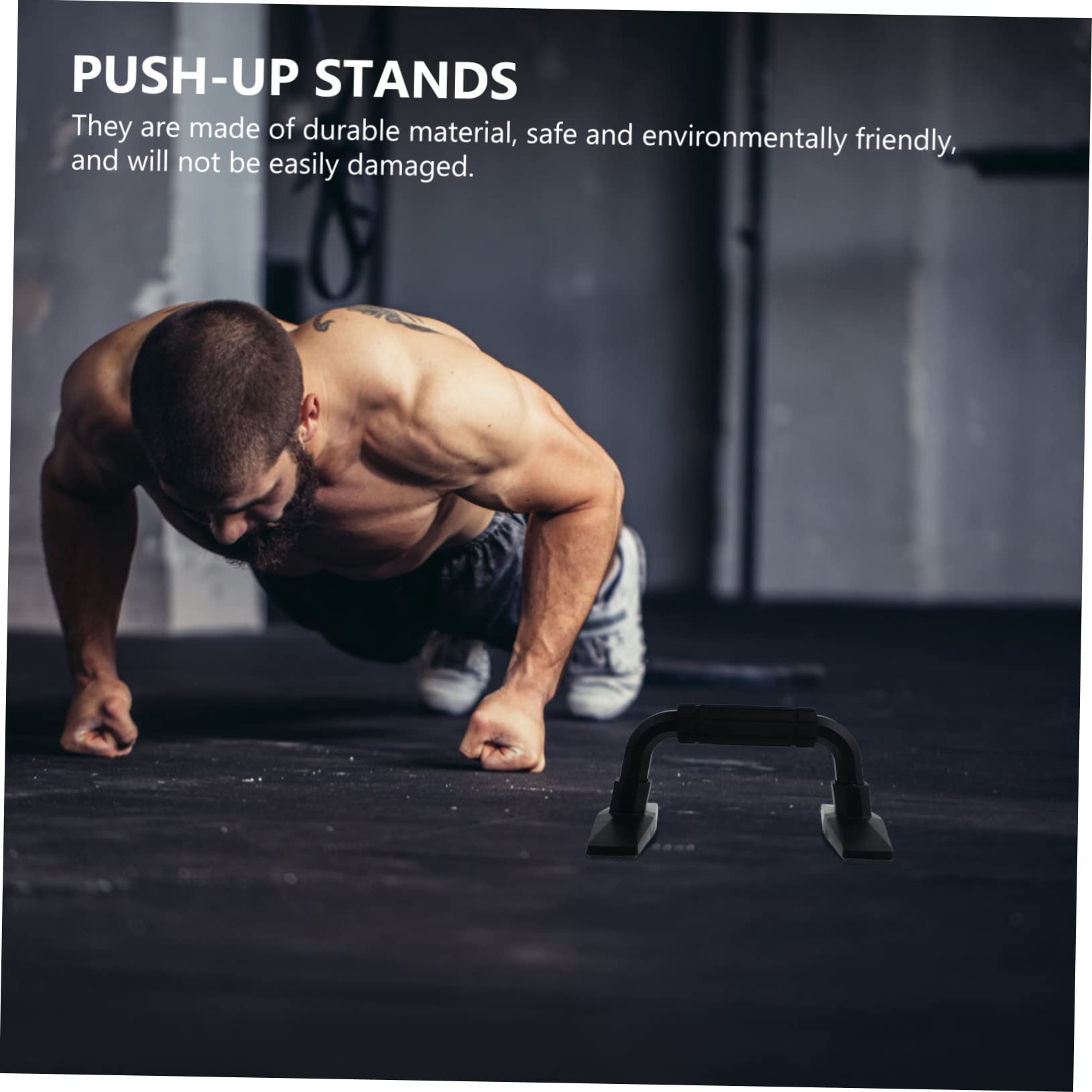 Yardwe Portable Stands Arm Exercise Bar Push-ups Handles for Fitness Training