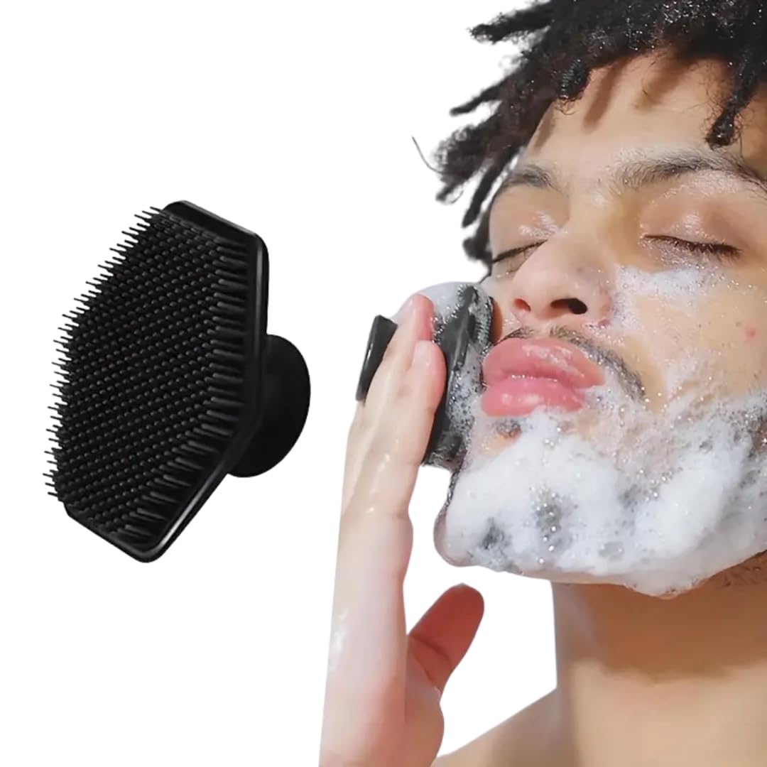 Silicone Face Scrubber, Gentle Facial Cleansing Brush & Exfoliator for Sensitive Skin, Deep Pore Cleanser, Eco-Friendly - Image 2
