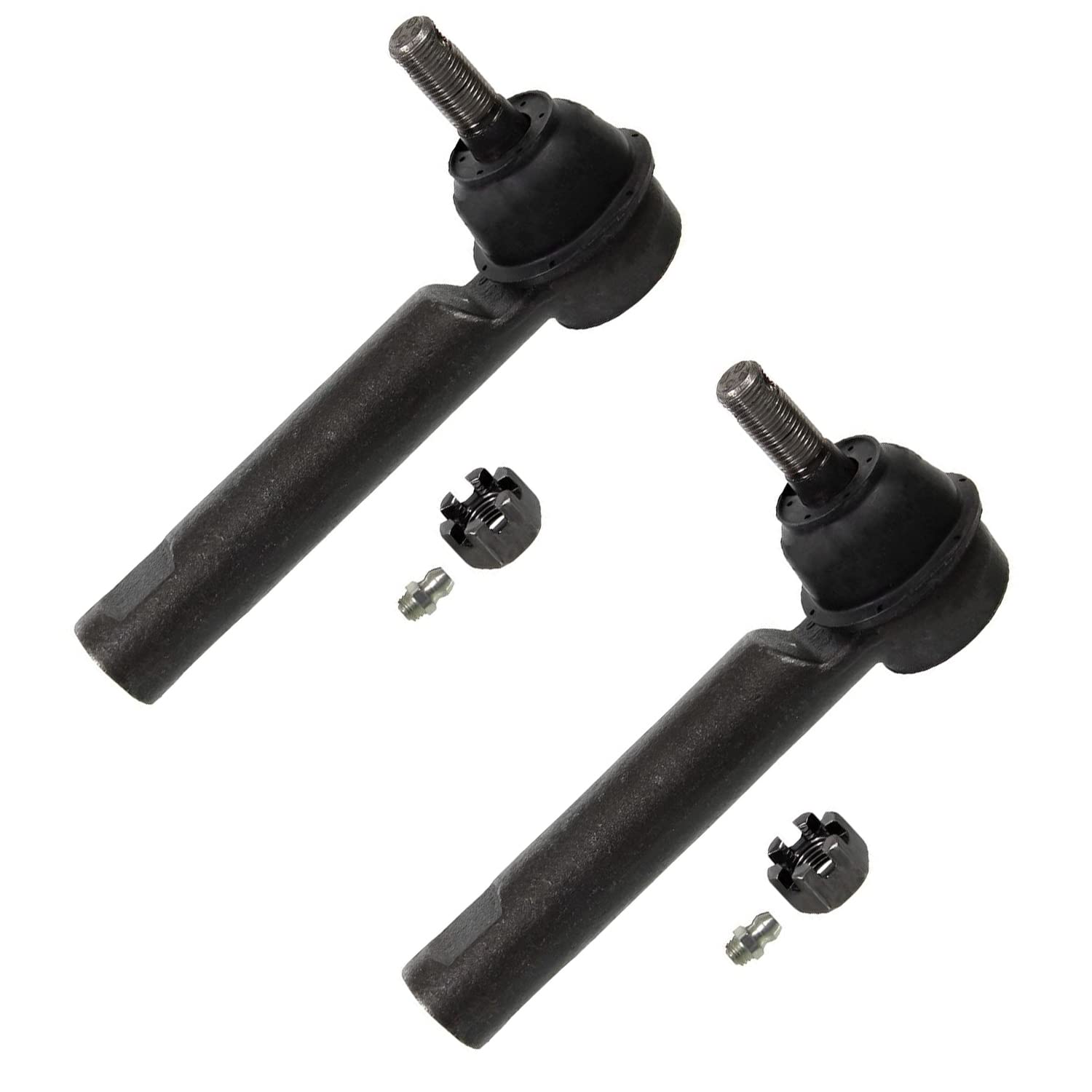 Detroit Axle - 2 Front Outer Tie Rods for Toyota Corolla iM Matrix Pontiac Vibe Outer Tie Rod Ends Assembly Replacement