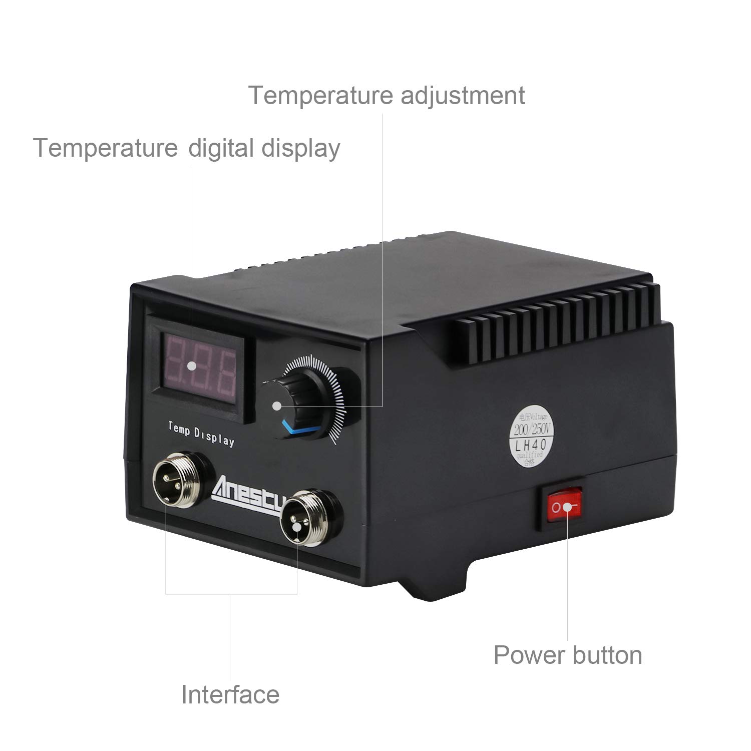 Pirografo Per Legno 60W Professionale - Display Digitale, 0-800&deg;C, Con 2 Penne E 23 Punte