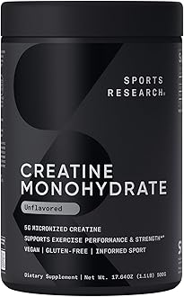 Creatine Monohydrate - Gain Lean Muscle, Improve Performance and Strength and Support Workout Recovery* - 5 g Micronized Creatine - 17.64 oz