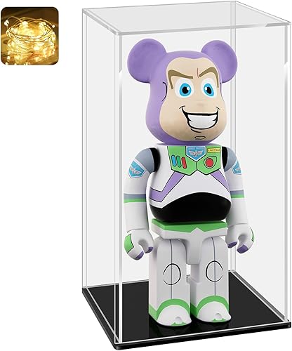 Miniatura 10 de LANSCOERY - Caja de exhibición de acrílico transparente para armar mostradores, organizadores de cubos, soportes a prueba de polvo, caja de