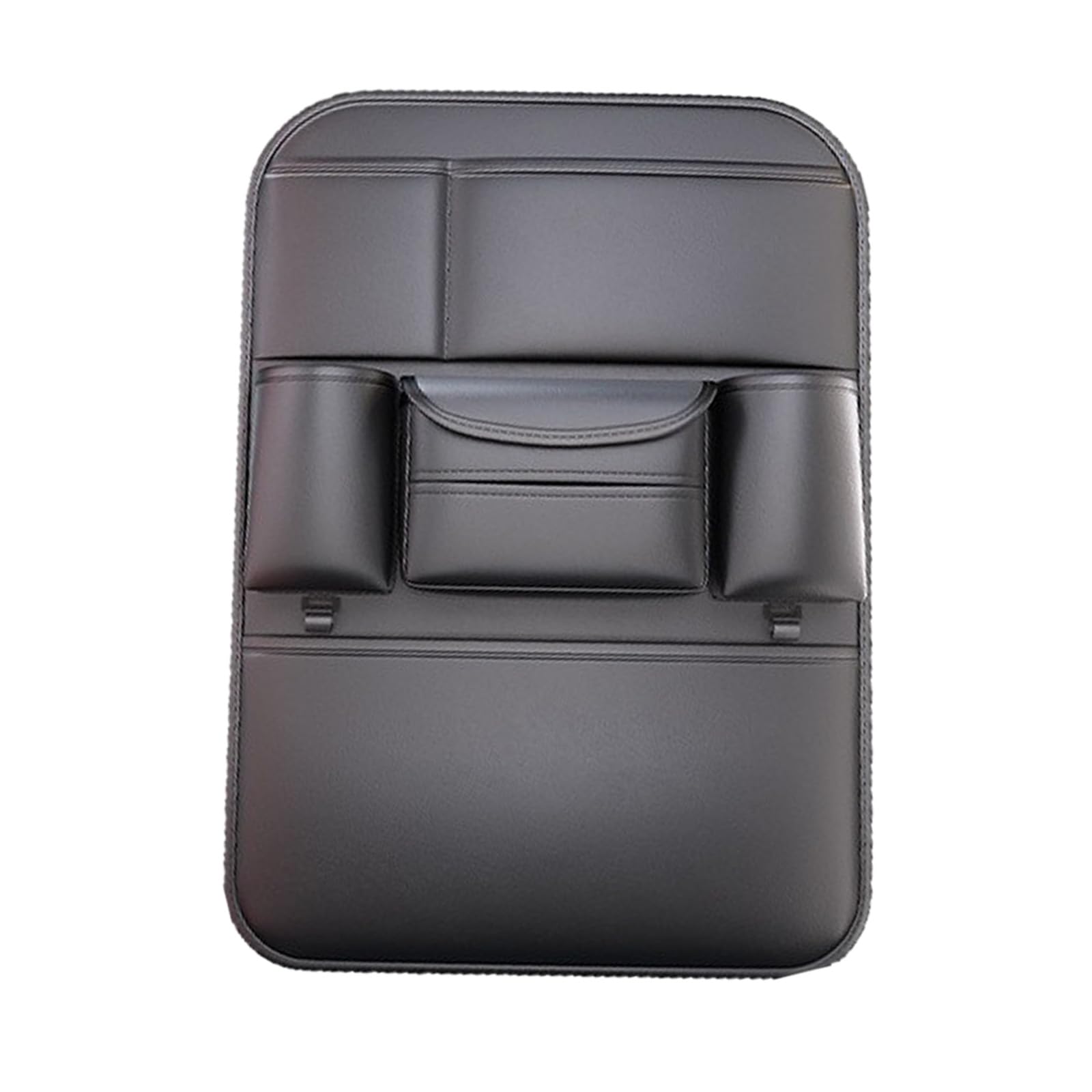 Hsioluted Automotive Back Pocket Multifunctional Leather Backseat Pocket Back Organizers Multiple Compartment Storage Bag Backseat Organizers