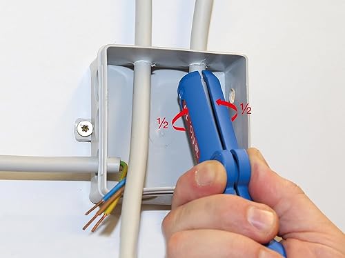 Miniatura 2 de WEICON Tools - Pelacables redondo No. 13/Pelacables para cables redondos y a prueba de humedad de 15/64-33/64 pulgadas (0.236-0.512 in)