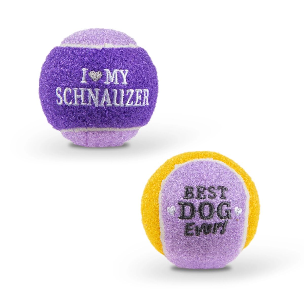History & Heraldry Personalised Dog Balls – Pet Toy for Fun & Play – Durable, Chew-Resistant Fetch Balls for Small, Medium & Large Dogs (Schnauzer)
