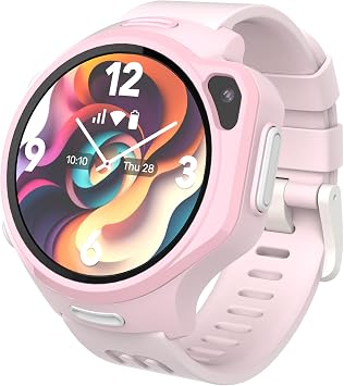 myFirst Fone R2 Kids Mobile Phone Kids Watch GPS Tracking Video Call 4G LTE Smartwatch 1.3 Inch AMOLED Thin Wide Angle Lens 5 Million Pixels IP68 Waterproof Dustproof 48 Hours Standby Shockproof