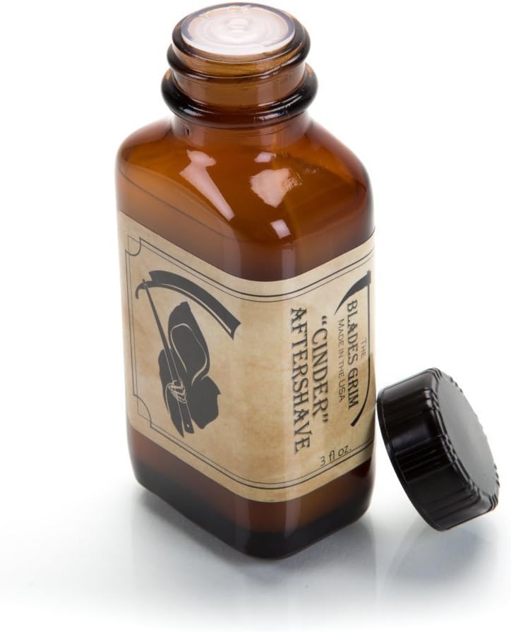 The Blades Grim – Aftershave Oil, Handmade in The USA (Cinder, 3oz)