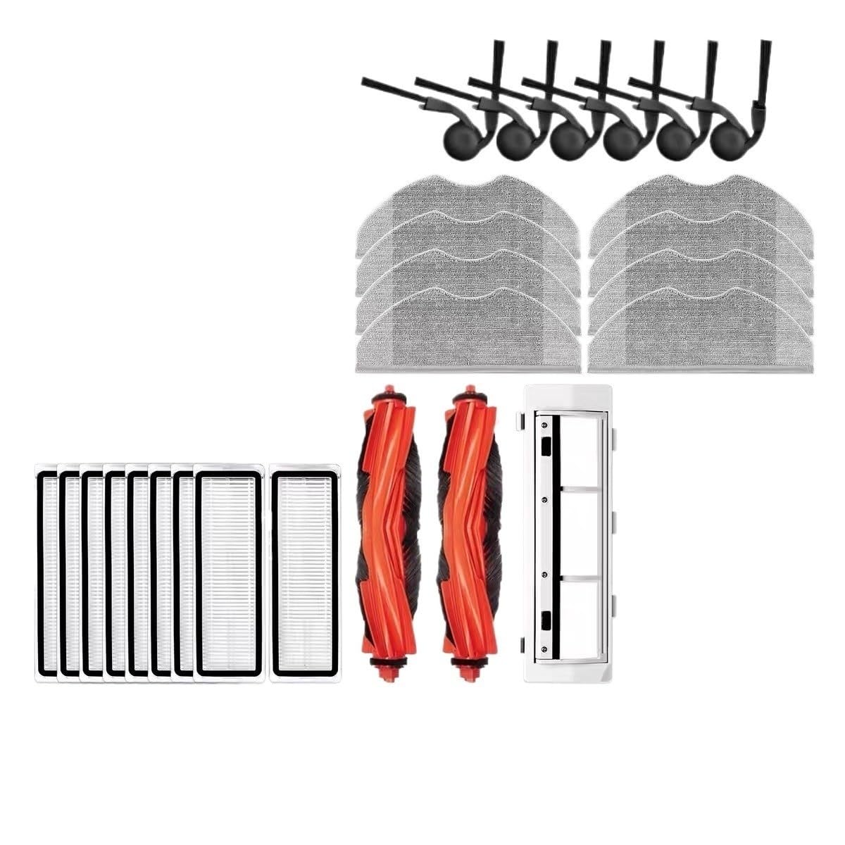 Compatibile Con Xiaomi, Compatibile Con Mijia, S40, Accessori for Robot Di Pulizia: Spazzola A Rullo, Scopa, Spazzola Laterale, Materiali Di Consumo for Filtri(Set c)