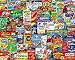 Springbok Puzzles - Looney Labels - 500 Piece Jigsaw Puzzle - Large 23.5 by 18 inch Puzzle - Made in USA - Unique Cut Interlocking Pieces