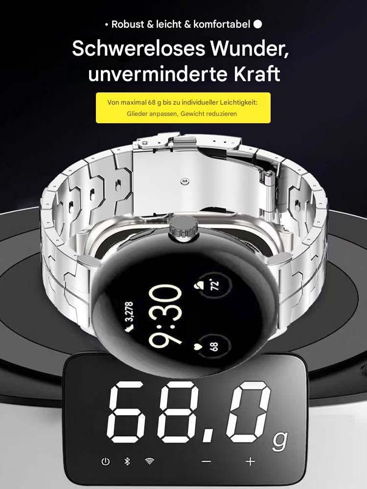Aucun outil nécessaire - Bracelet de montre en titane compatible avec Google Pixel Watch 3 45 mm 41 mm - Bracelet de rechange en titane compatible avec Google Pixel Watch 2 1 41 mm, pixel