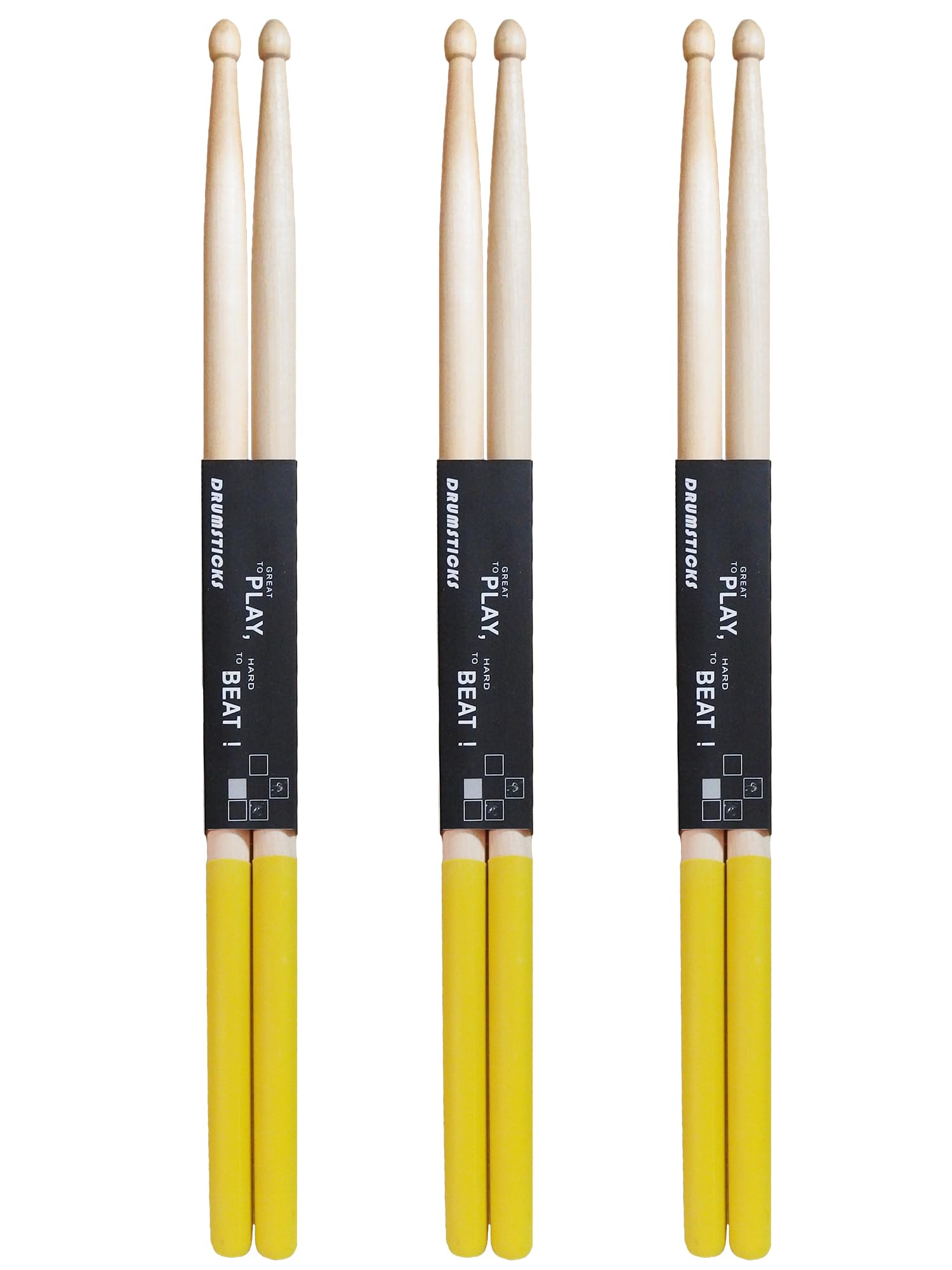 Amazon | ドラムスティック セット 初心者 練習 滑り止め 付き 5A 軽量  