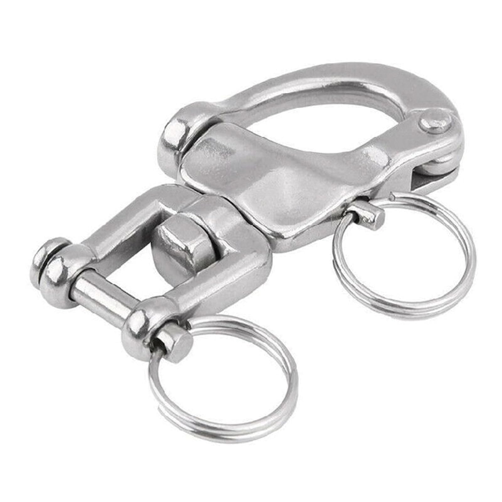 Xinsheinelry Multipurpose 316 Stainless Steel Strong Spring Shackle Suitable for Marine Boats & Outdoor Adventures Secure Attachment