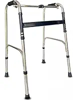 ANDADOR 2 BARRAS IDOSO ADULTO DOBRAVEL ARTICULADO FIXO REGULAVEL 120Kg SUPERMEDY