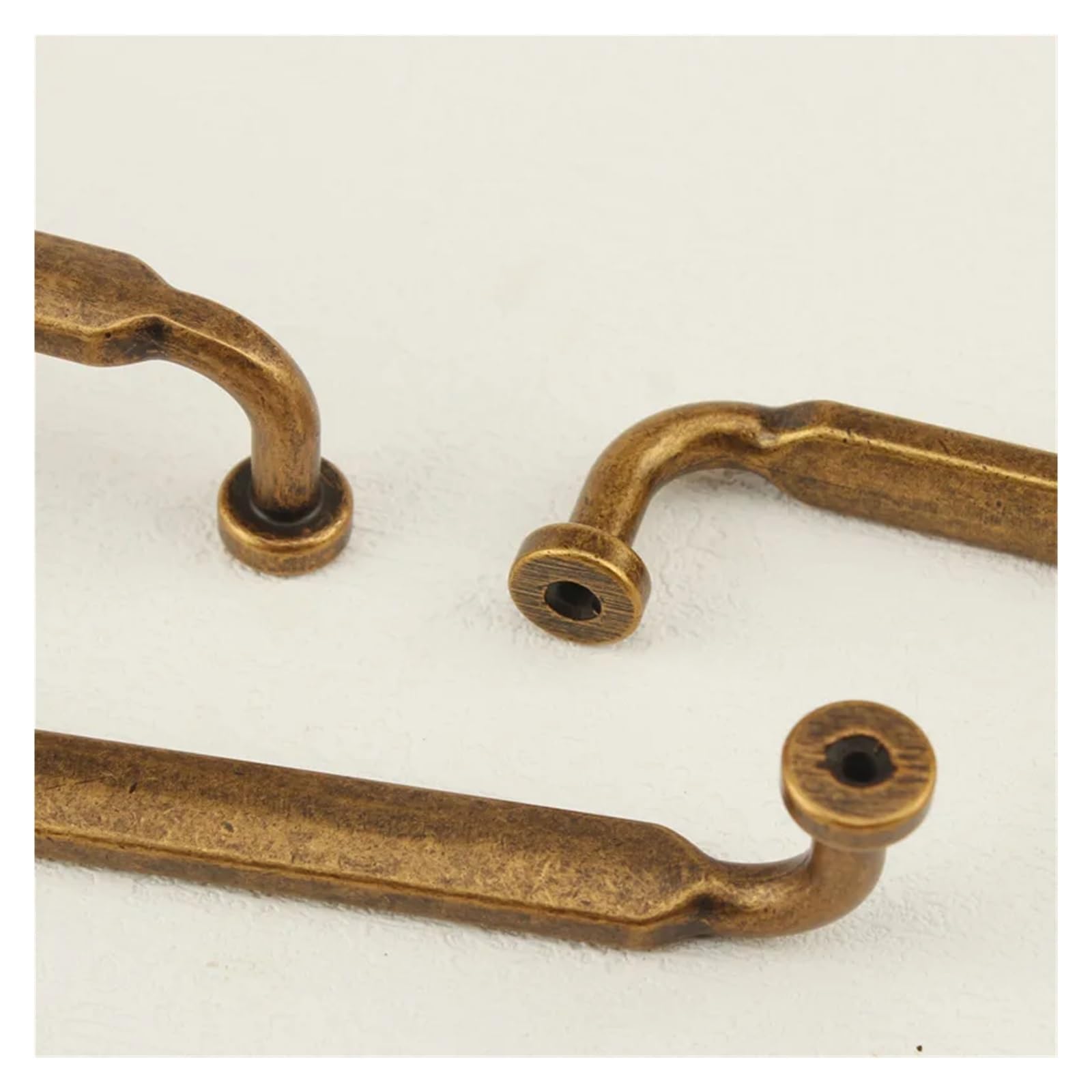 Maniglie vintage per armadietti, 8 pezzi, in bronzo, per armadietti in stile americano, cucina, guardaroba, scarpe, retrò, rustiche, maniglie per mobili (antiche, 160 mm)