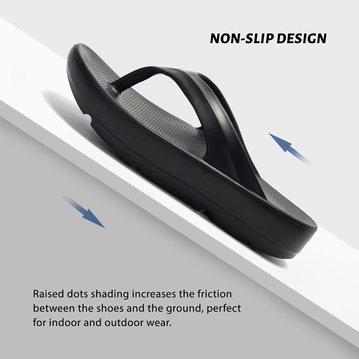 FUNKYMONKEY Women's Comfort Flip Flops with Arch Support - Lightweight EVA Thong Sandals for Walking, Beach, and Daily Wear - Cushioned Footbed & Anti-Slip Sole - Image 5