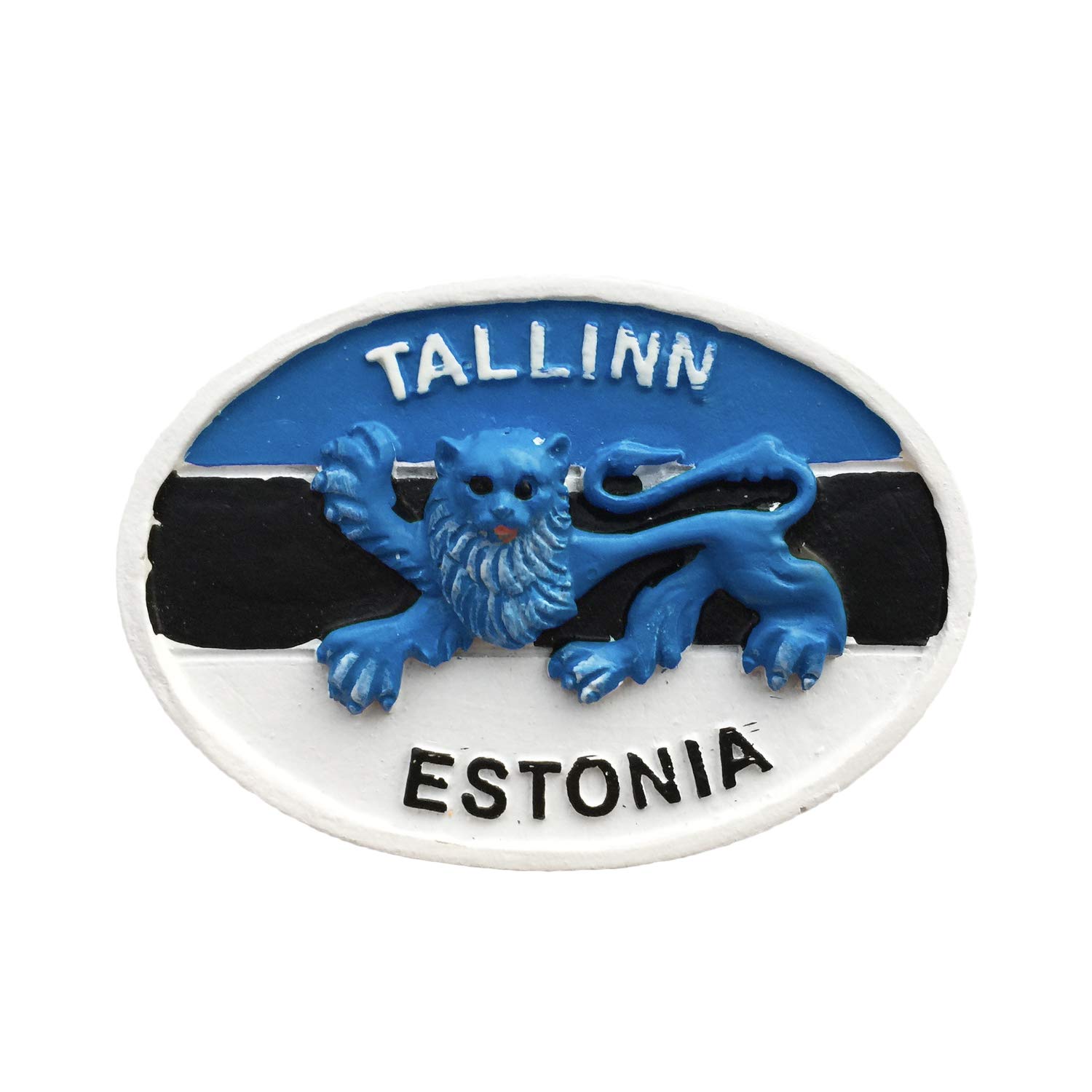 Wedarego Tallinn Estonia 3D Refrigerator Magnet Souvenir Resin Collection, Estonia Fridge Magnet Gift Magnetic Sticker Home Kitchen Decoration