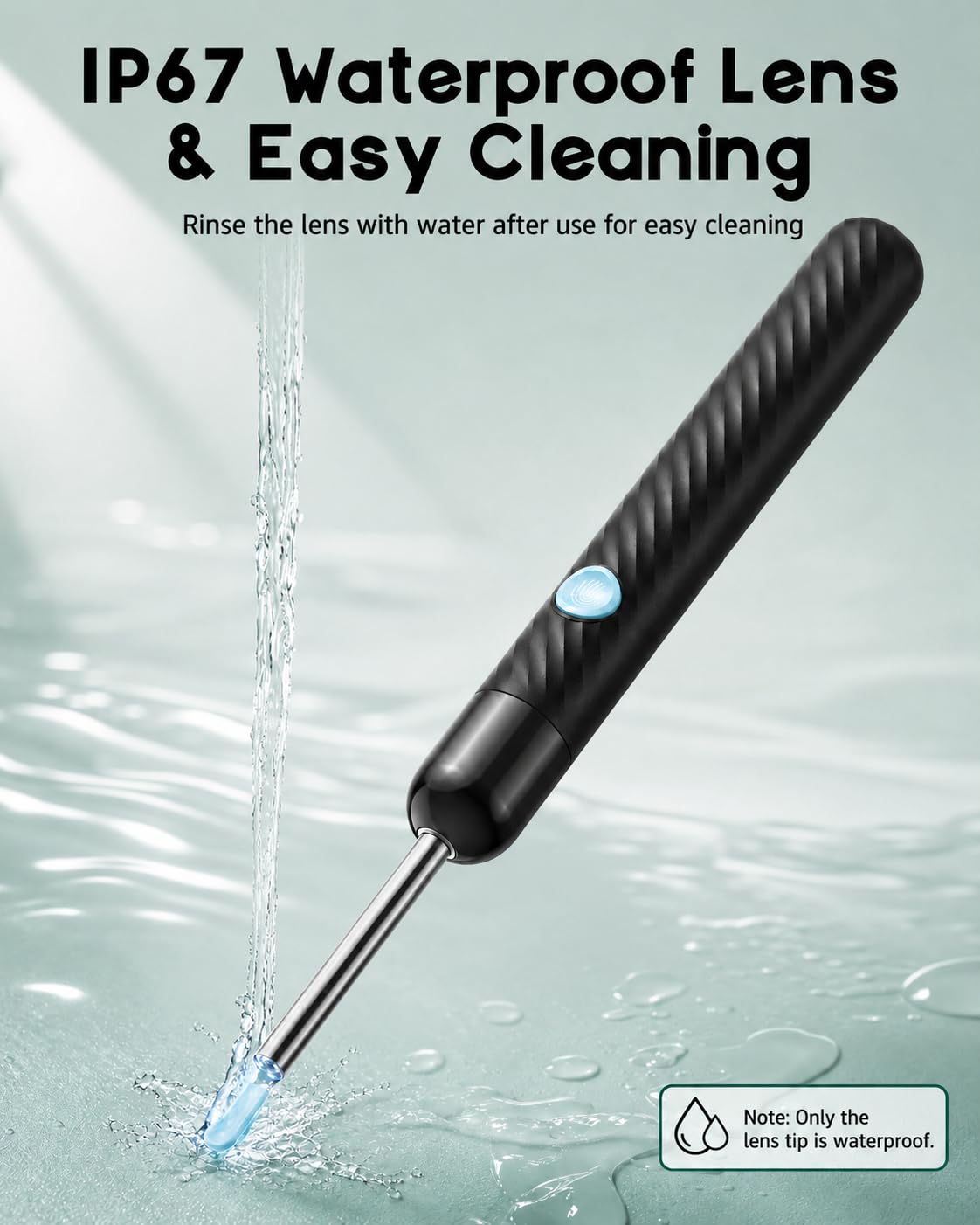 LEIPUT Ear Wax Removal - Ear Cleaner with 1080P Camera - FSA&HSA Black — Amazon image 4