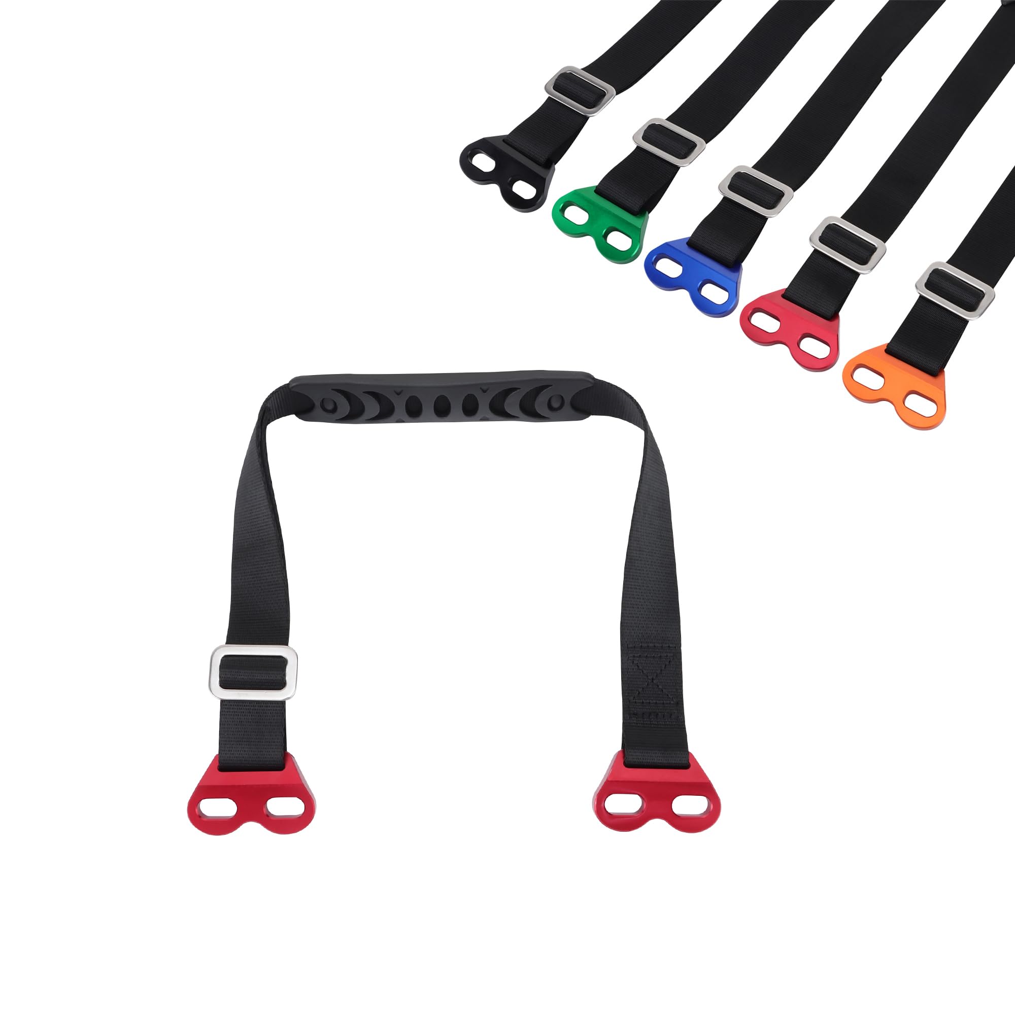 GOOFIT Correa de Rescate Ajustable Delantera Tirar Sling Cinturón Accesorios de Seguridad Reemplazo Universal para Motos de Dirt Motocross Suzuki, Rojo