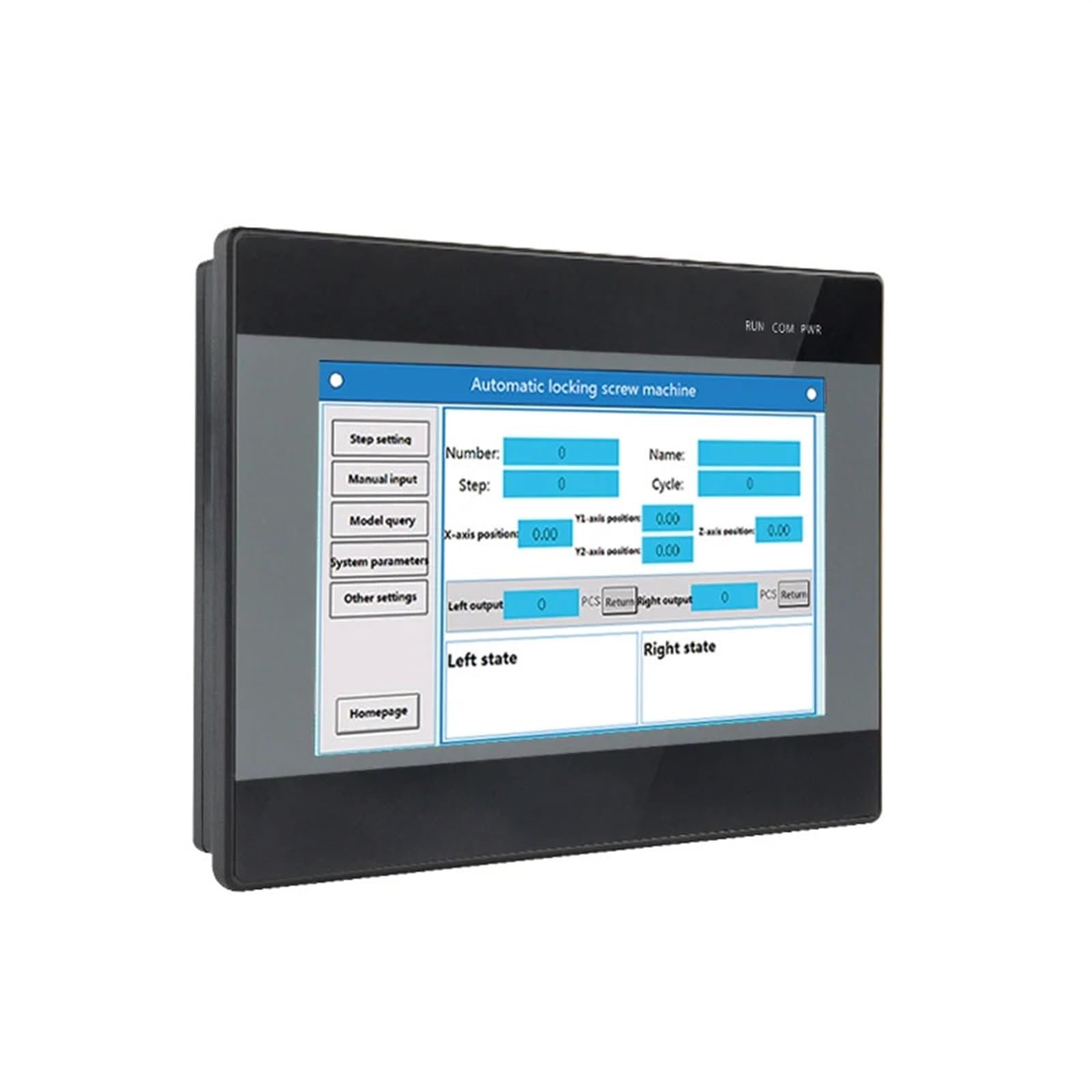 Serie EX3G 7 pollici 24VDC NPN uscita HMI tutto in uno con Ethernet
