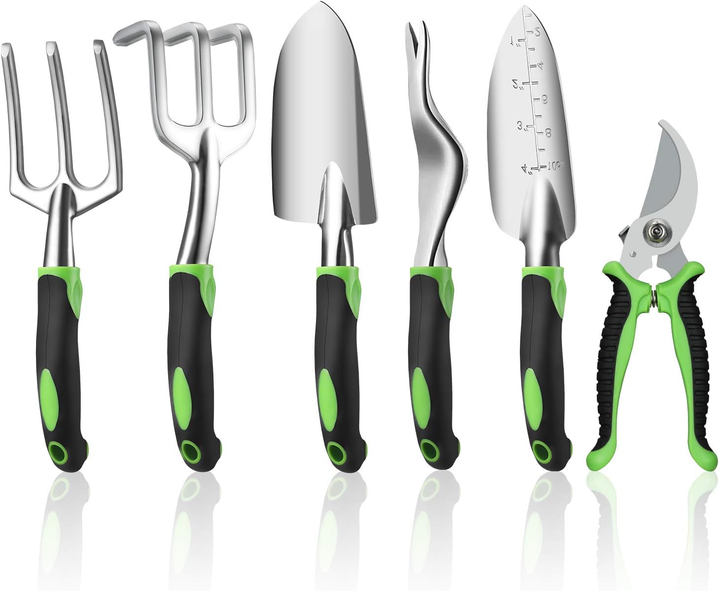 Ougenni Garden Tools Set,6 Pieces Outdoor Gardening Hand Tool Kit