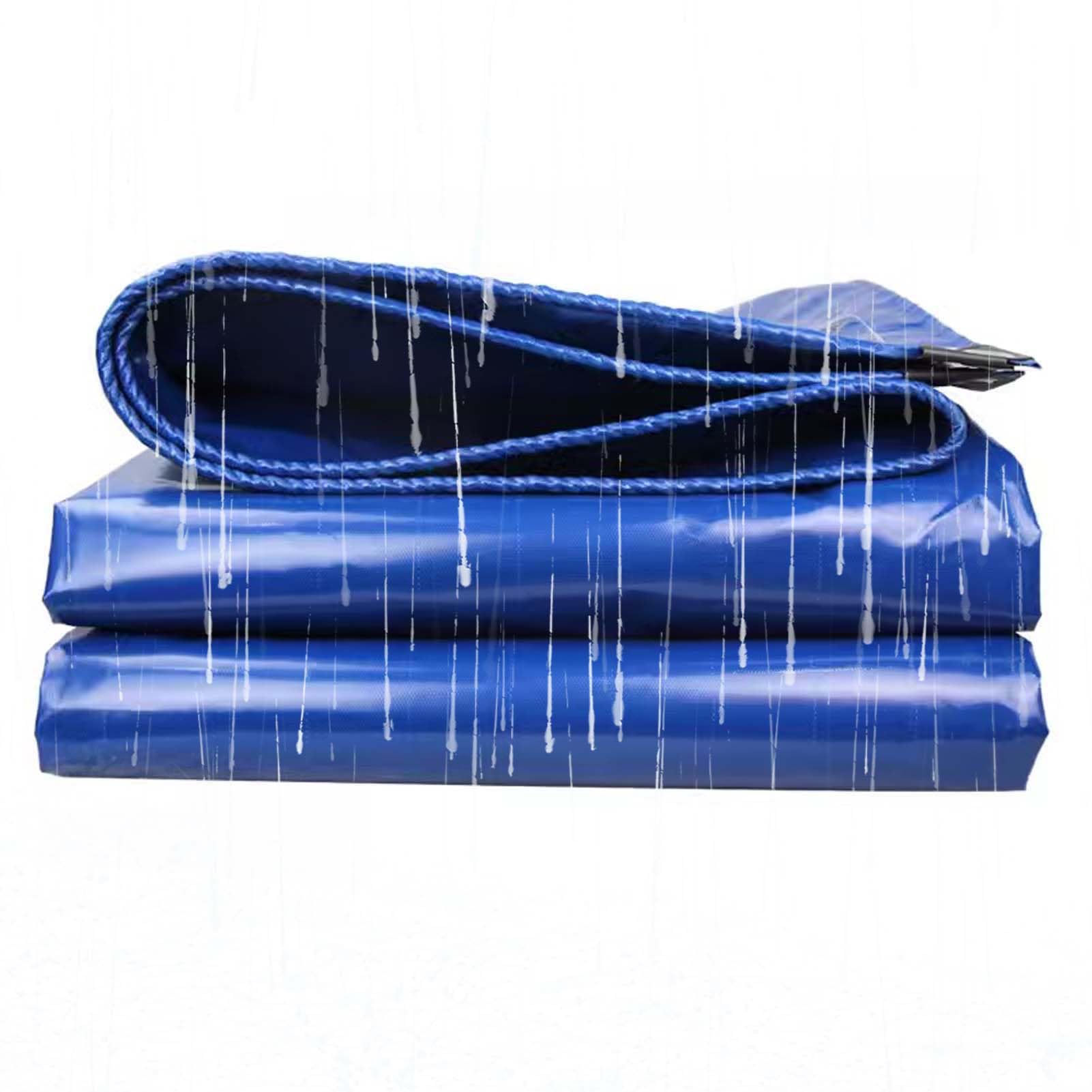 FIDSEJEONA Tarpaulin Sheet with Eyelets 2.5x3.5m, Windproof Tarpaulin Waterproof, Tarpaulin Waterproof Heavy Duty, Thicken PVC Woven, for Vehicle/Pool Cover/Boat/Tent/Construction Site