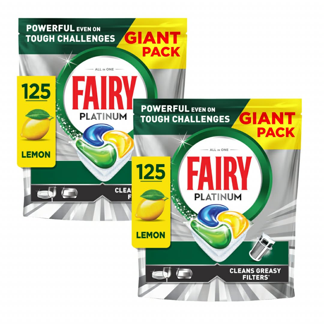 Fairy Platinum Complete Lemon Spülmaschinentabs 250ct, Fairy Spülmaschinentabs Platin