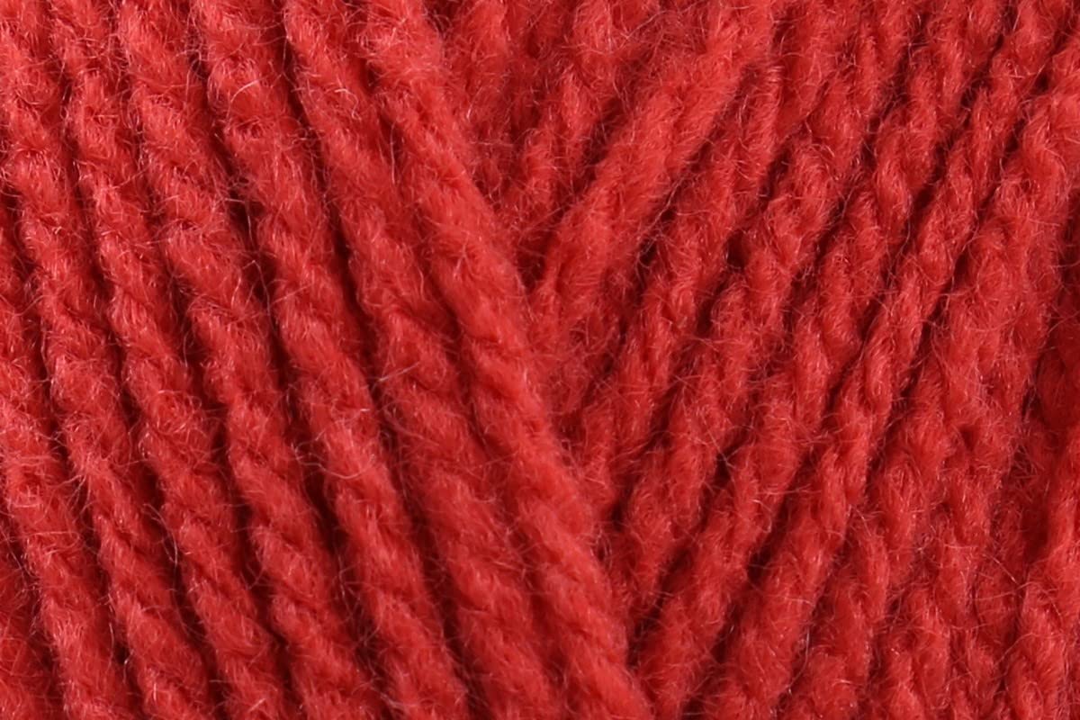 Sirdar Hayfield Bonus DK Crochet Yarn, 100% Acrylic Double Knitting Wool for Jumpers Toys Sweaters - 100g Balls - Soft Red (617) - Pack of 3