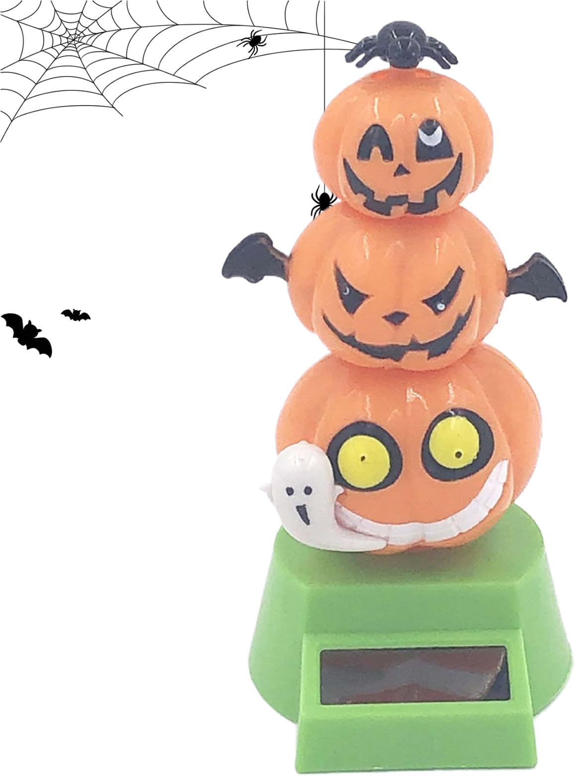 – Solar Powered Dancing Figures Halloween,Car Shaking Head Dancer Doll Halloween Toy Figurines - Automotive Interior Wobble Dancer Figurines Decoration for Family Children Women Men Kids Friends