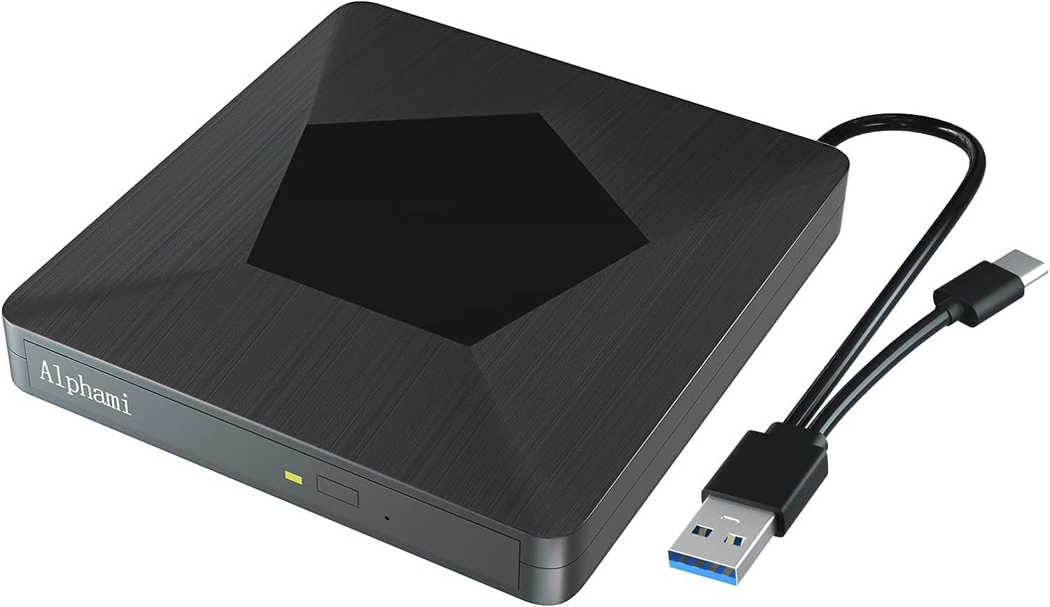 External Bluray DVD Drive, Ultra Slim USB 3.0 and Type-C Portable Blu-ray USB DVD Drive External 3D Optical Bluray CD DVD Drive for Windows XP/7/8/10/11, MacOS