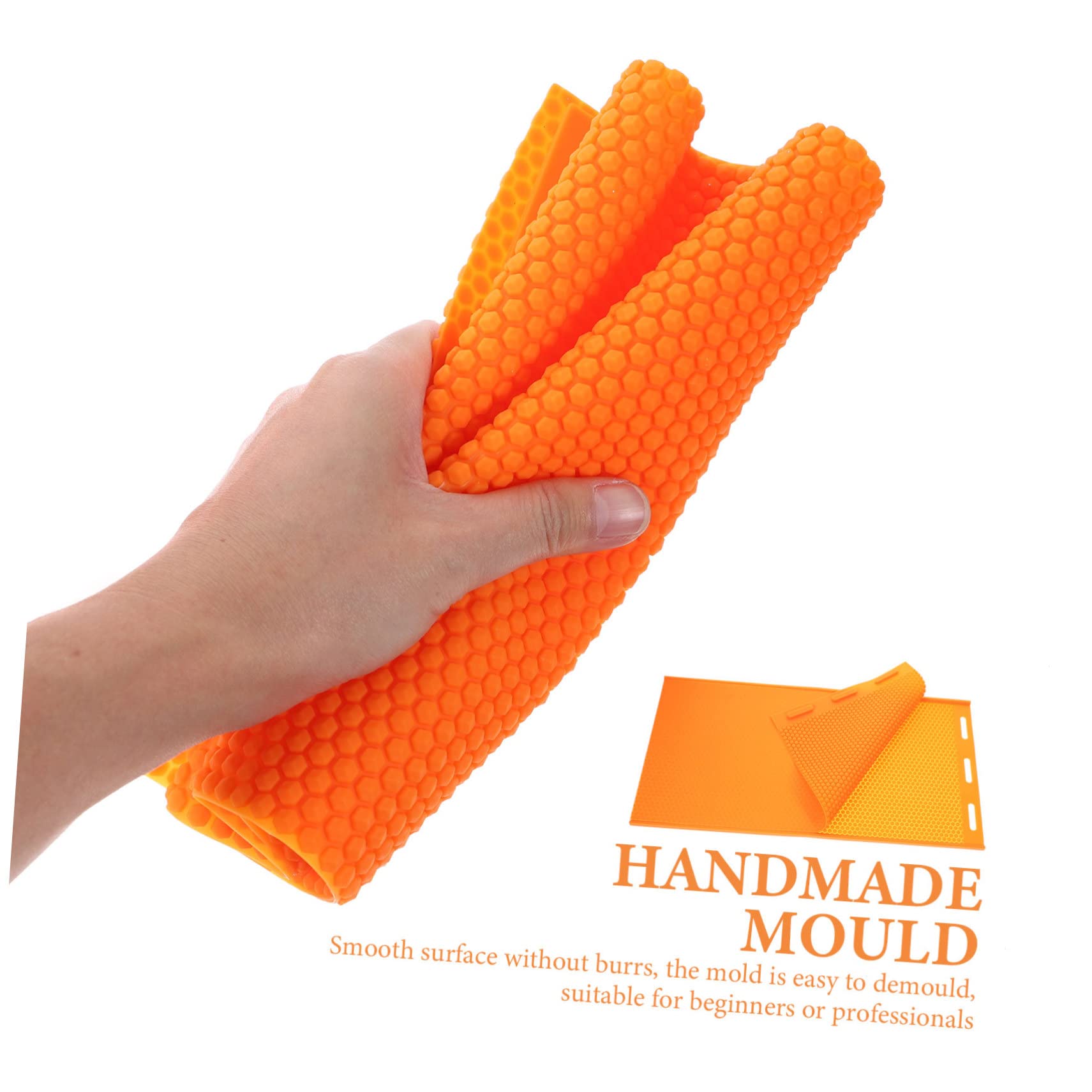 iplusmile Stampo in Silicone per Cera d Api Honeycomb Leggero e Durevole per Apicoltura da Te Stampo per Fondamenta con Dettaglio Nitido e Rilievo Facile da Usare e Smontare
