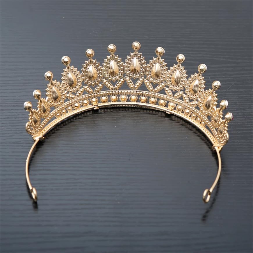 Dninmim Tiara nuziale da donna con strass, accessorio per capelli da sposa, stile vintage