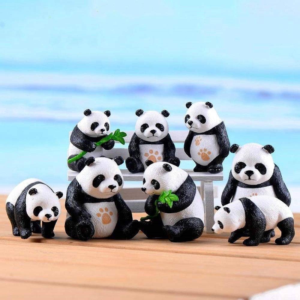 Buy Synaty Plastic Cute Mini Gian Panda for Micro Landscape