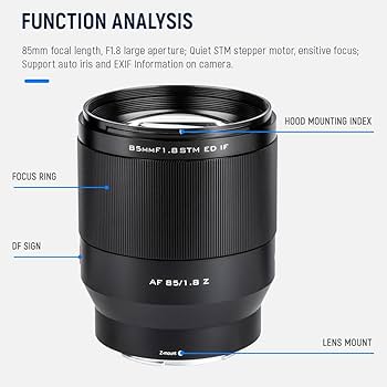 VILTROXのAF 85mm F1.8 Z-Mount Viltrox 85mm F1.8 Z-mount Autofocus Prime Lens for Nikon Z